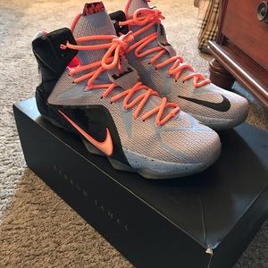 Nike Men’s Lebron XII Easter Sunset Glow 2014 Sz11